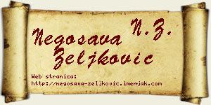 Negosava Zeljković vizit kartica